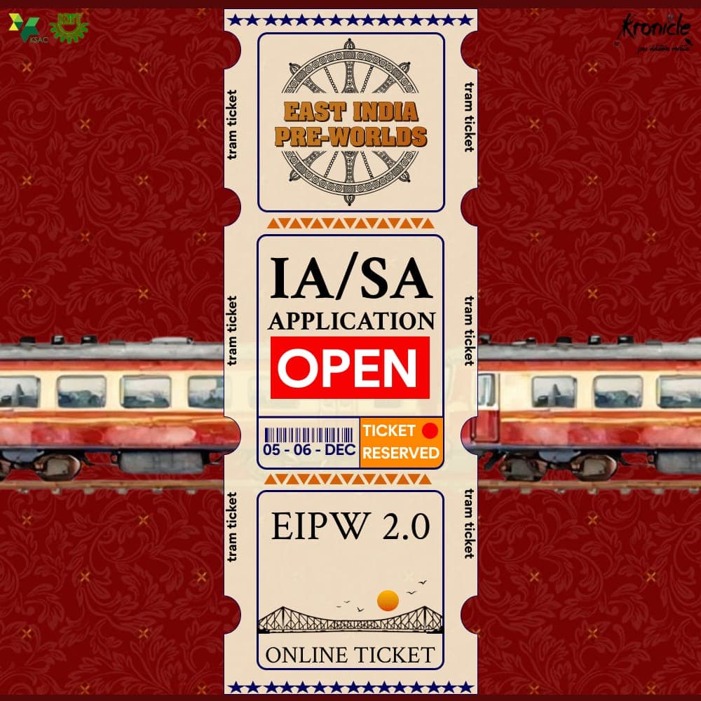 EIPW 2.0 IA/SA application open — a Kolkata tram ticket reserved for 5th–6th December